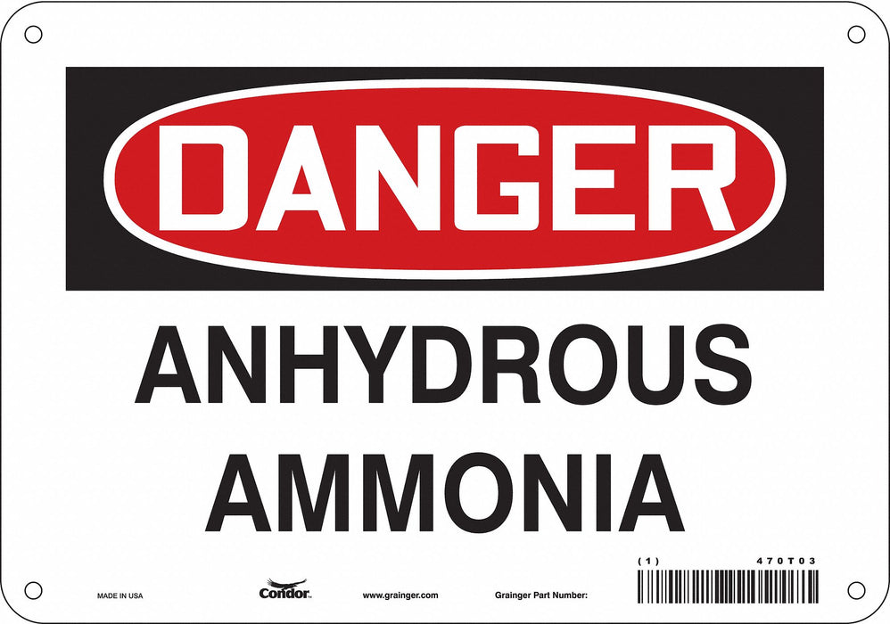 Safety Sign 7 inx10 in Polyethylene