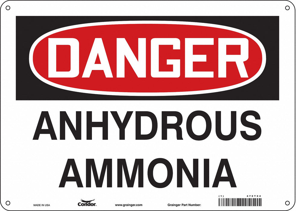 Safety Sign 10 inx14 in Polyethylene