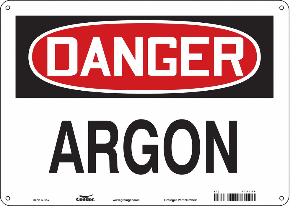 Safety Sign 10 inx14 in Aluminum