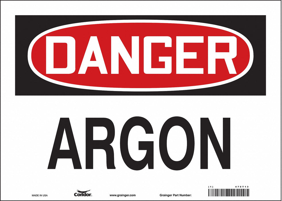 Safety Sign 10 in x 14 in Vinyl