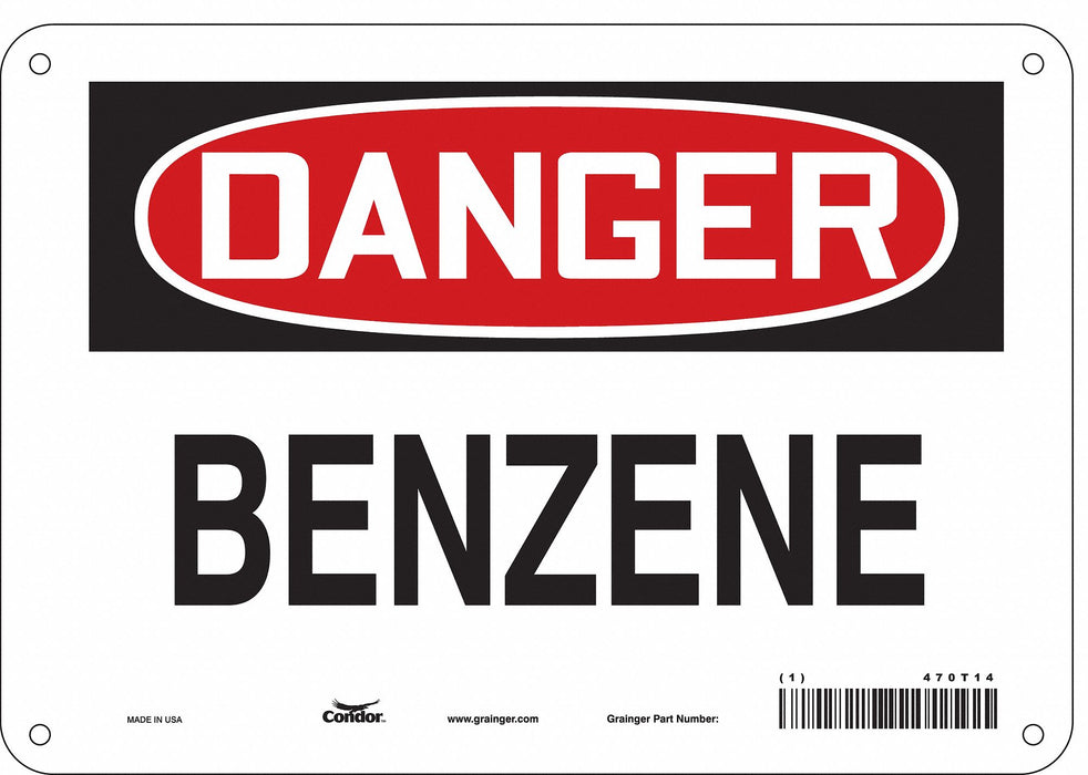 Safety Sign 7 in x 10 in Aluminum