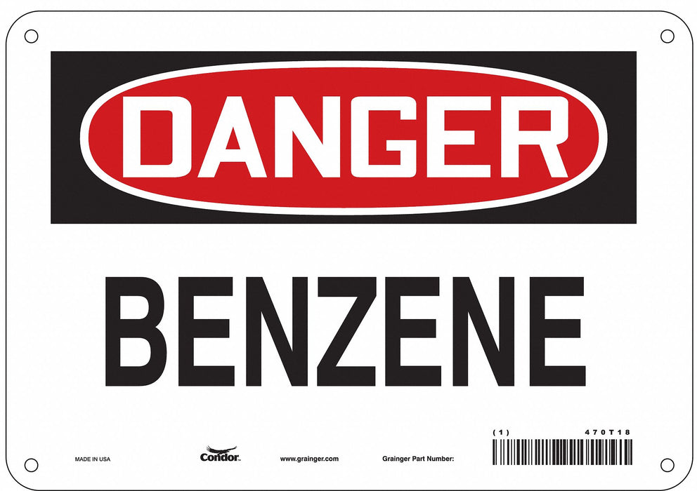 Safety Sign 7 in x 10 in Polyethylene