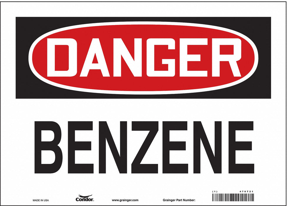 Safety Sign 10 in x 14 in Vinyl