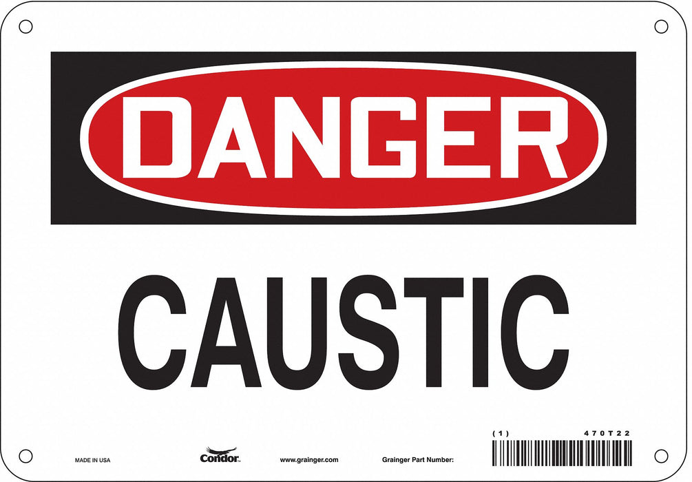 Safety Sign 7 in x 10 in Aluminum