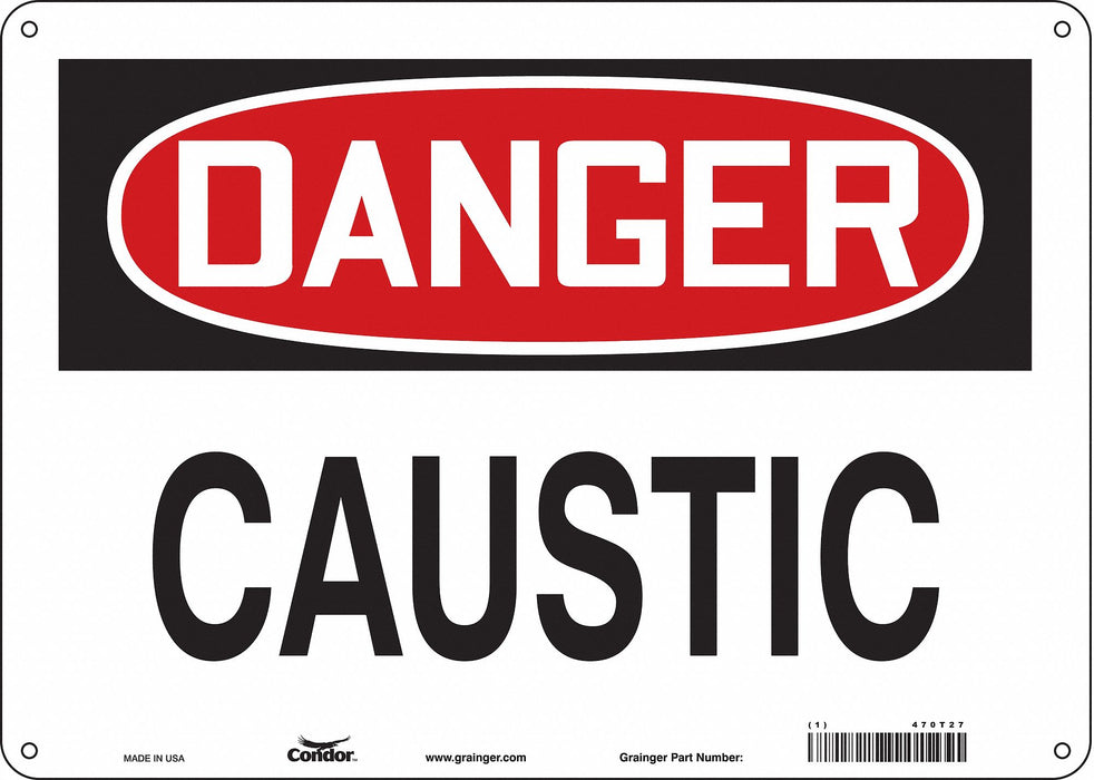 Safety Sign 10 inx14 in Polyethylene