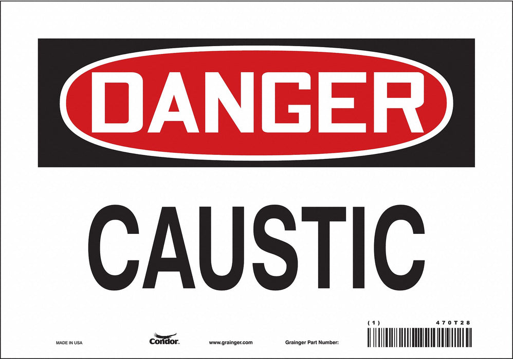 Safety Sign 7 inx10 in Vinyl