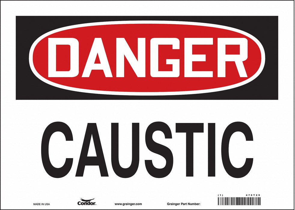Safety Sign 10 inx14 in Vinyl