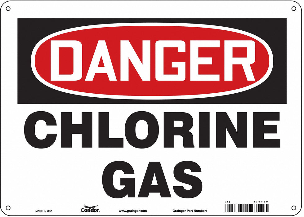 Safety Sign 10 inx14 in Aluminum