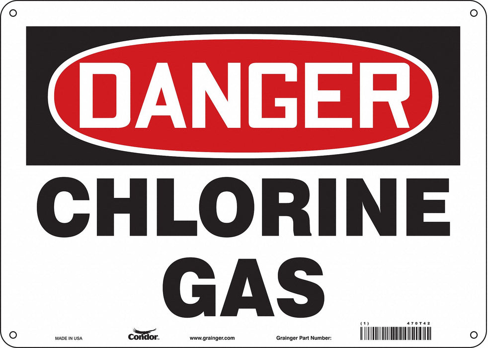 Safety Sign 10 inx14 in Polyethylene