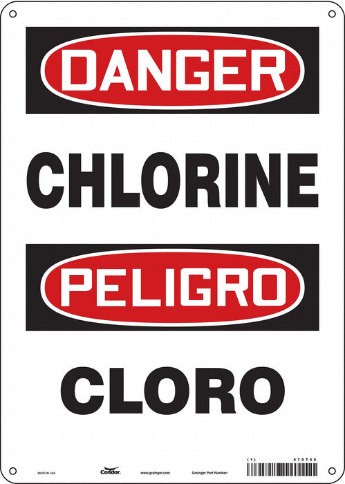 Safety Sign 14 inx10 in Aluminum