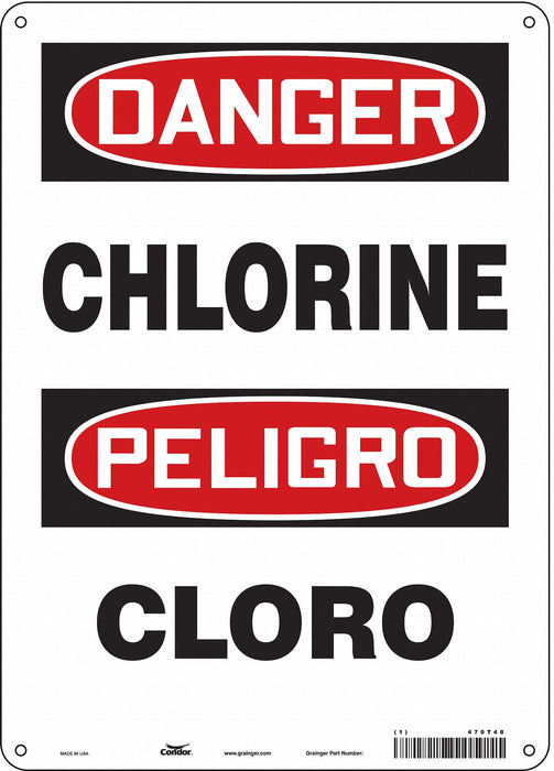 Safety Sign 14 inx10 in Polyethylene