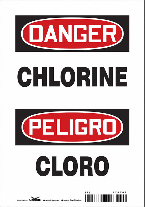 Safety Sign 10 in x 7 in Vinyl