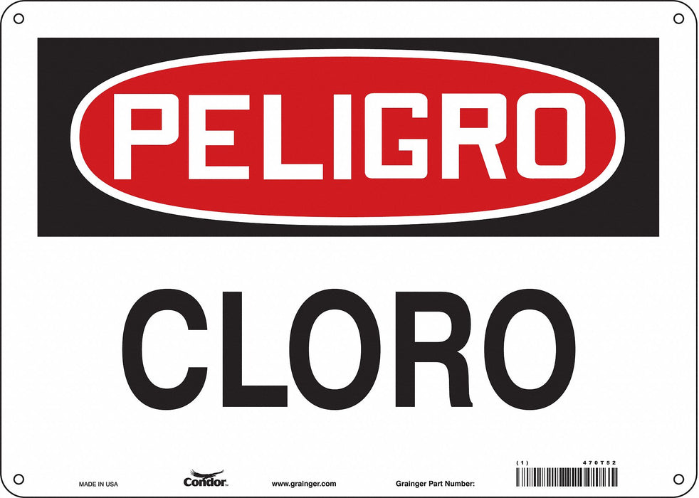 Safety Sign 10 inx14 in Aluminum