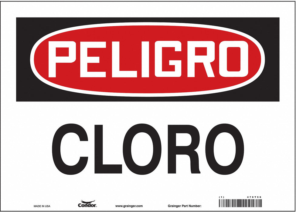 Safety Sign 10 in x 14 in Vinyl