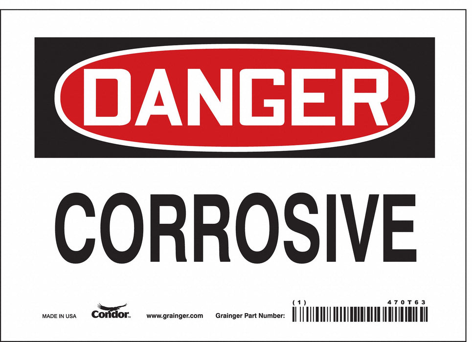 J6919 Safety Sign 5 inx7 in Vinyl