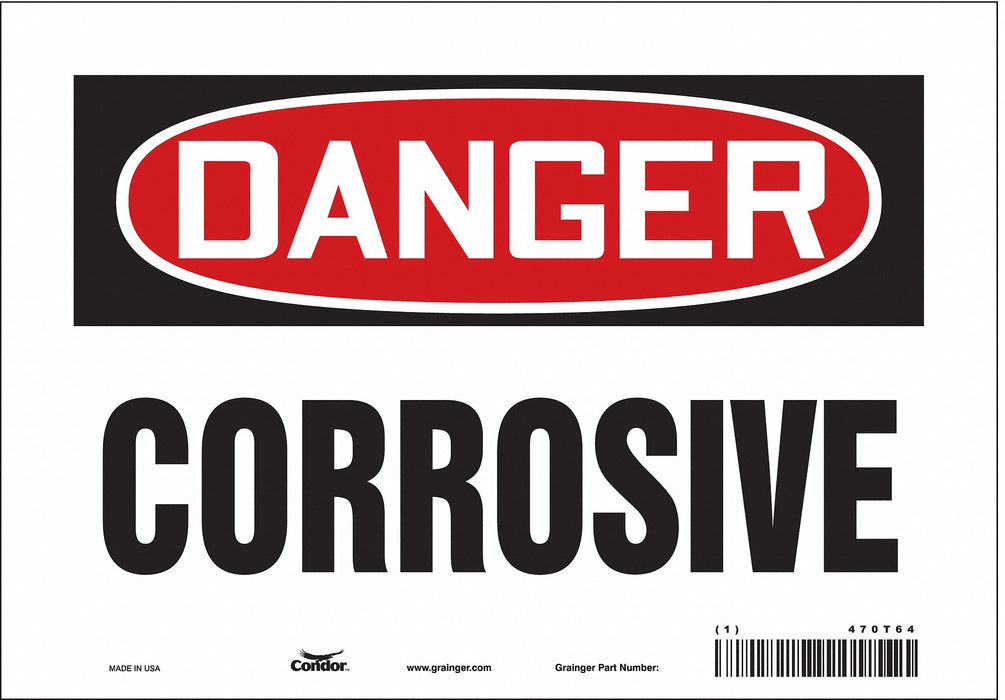 J6919 Safety Sign 7 inx10 in Vinyl