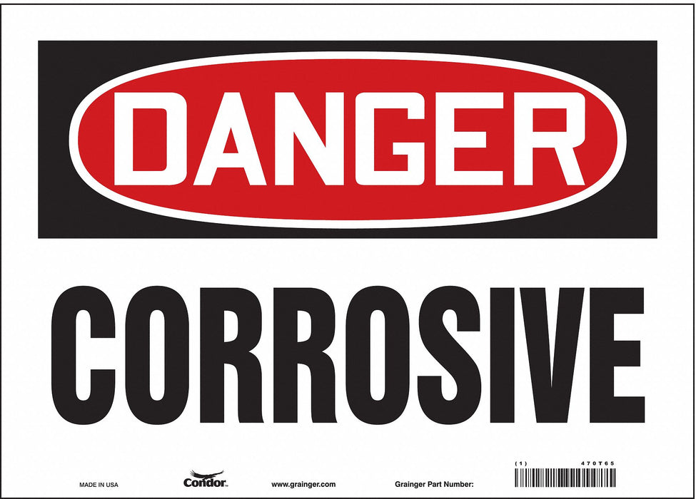 J6919 Safety Sign 10 inx14 in Vinyl