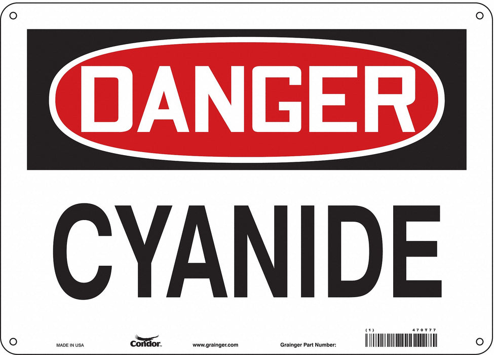 Safety Sign 10 inx14 in Aluminum