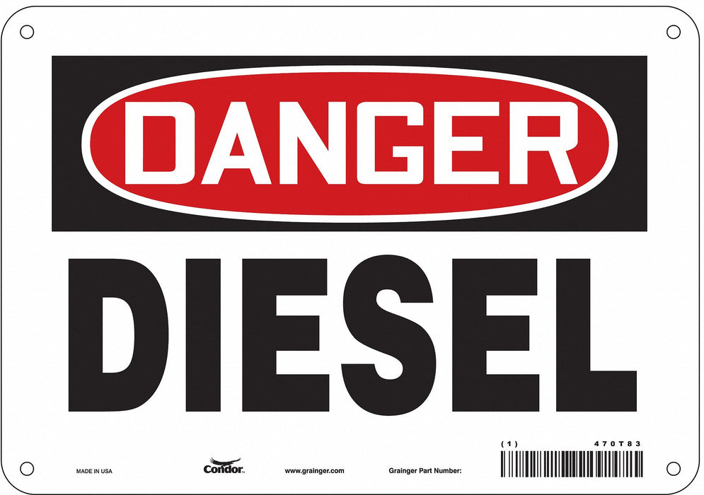 Safety Sign 7 in x 10 in Aluminum