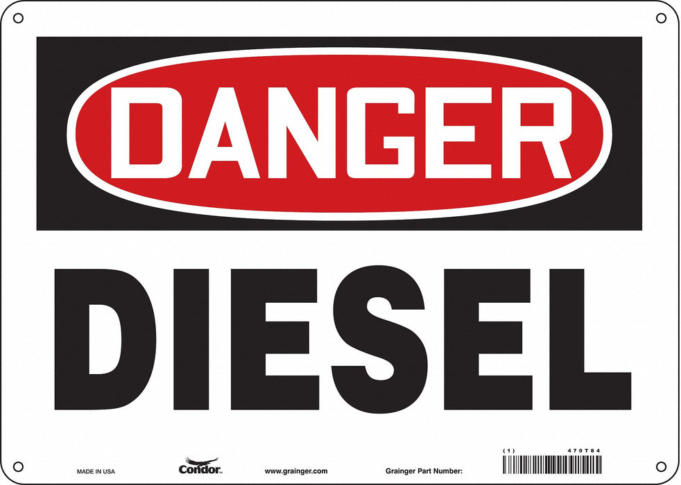 Safety Sign 10 inx14 in Aluminum