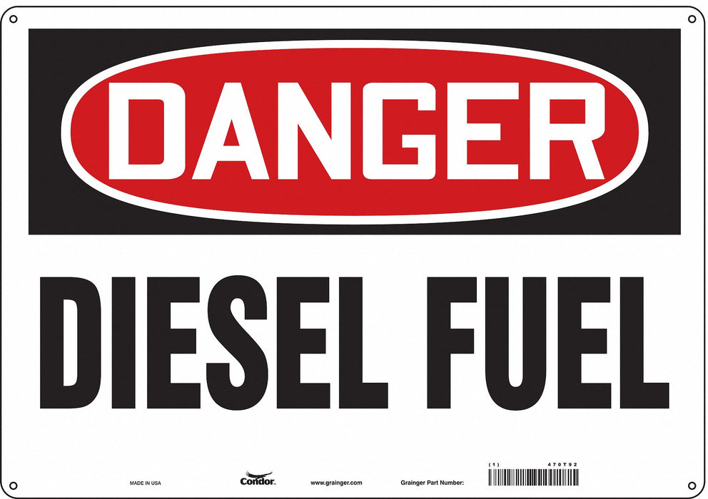 J6920 Safety Sign 14 inx20 in Aluminum