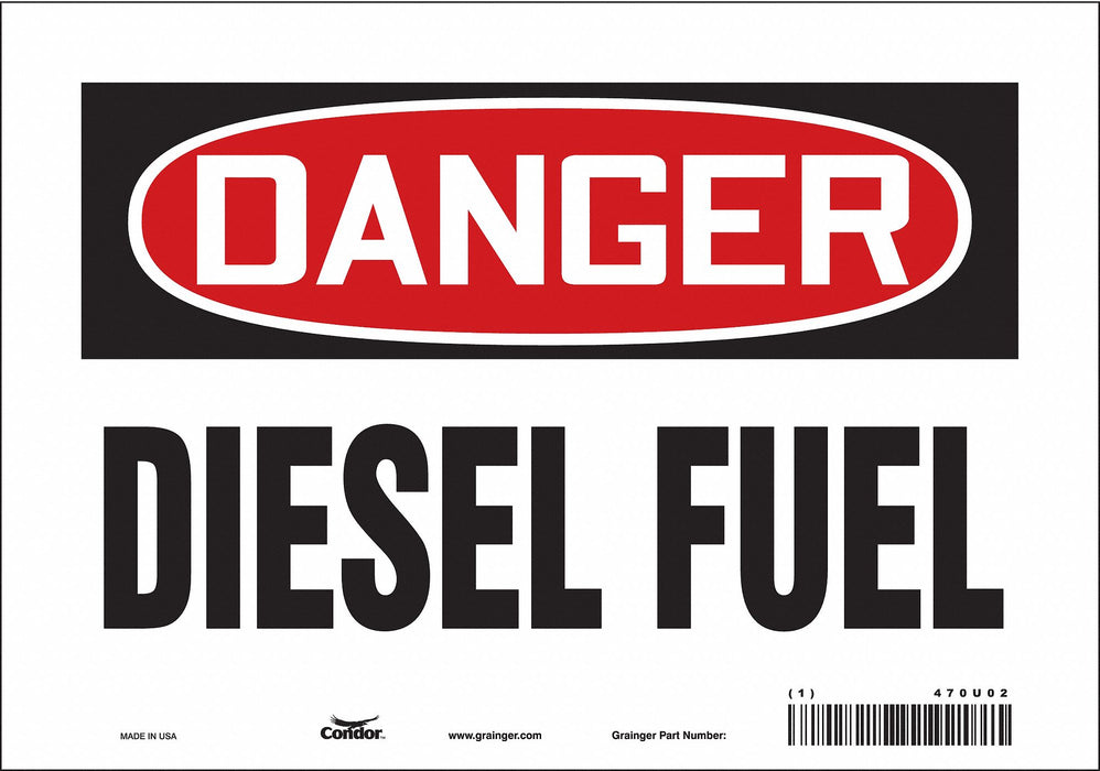 J6920 Safety Sign 7 inx10 in Vinyl