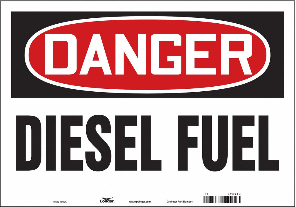 J6920 Safety Sign 14 inx20 in Vinyl