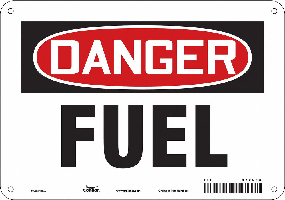 Safety Sign 7 inx10 in Polyethylene