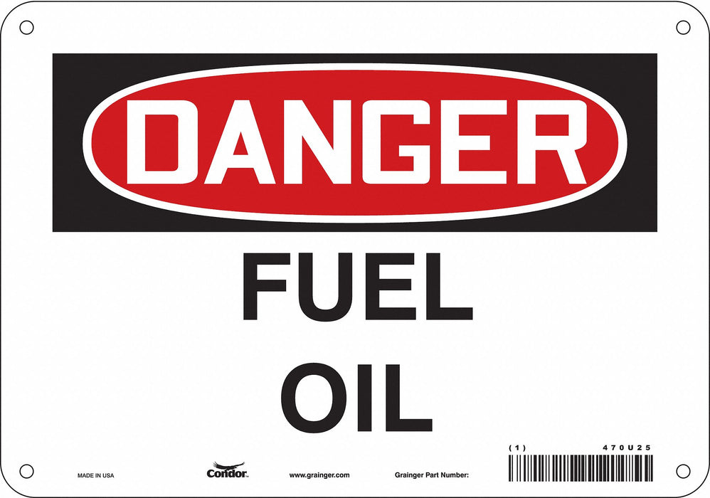 Safety Sign 7 in x 10 in Polyethylene
