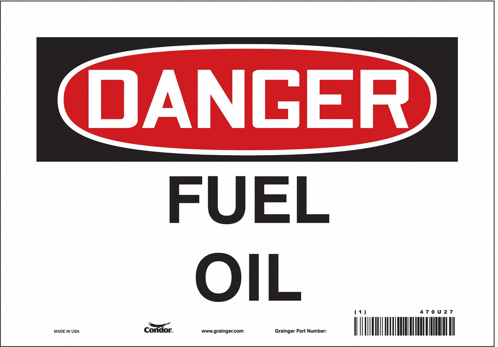 Safety Sign 7 in x 10 in Vinyl