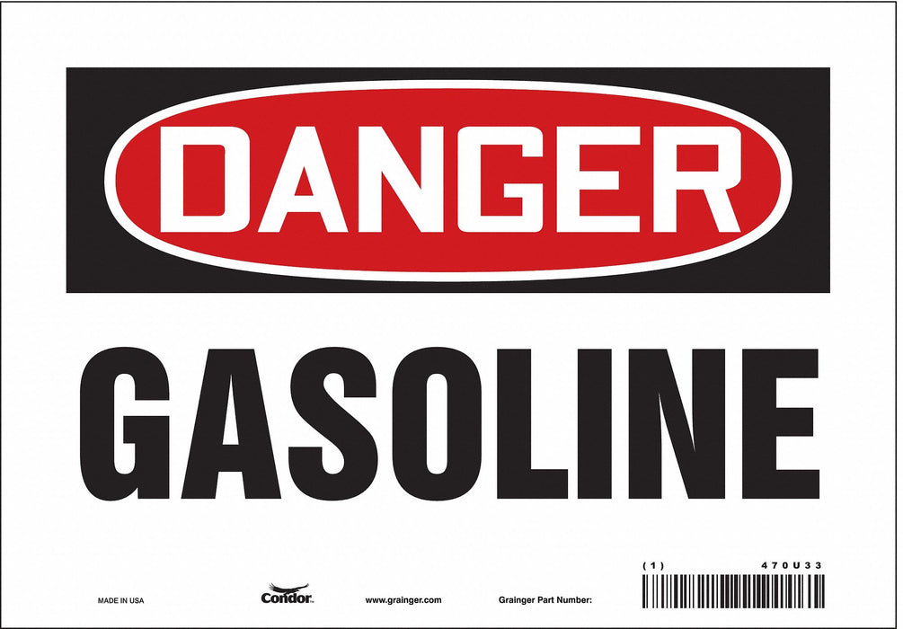 Safety Sign 7 inx10 in Vinyl