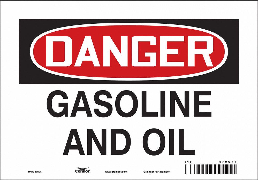 Safety Sign 7 in x 10 in Vinyl