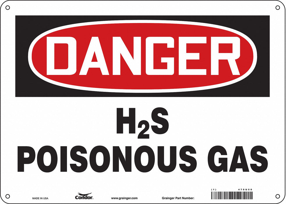 Safety Sign 10 in x 14 in Aluminum