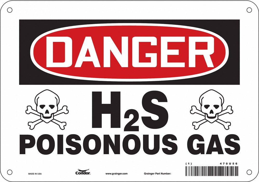 Safety Sign 7 in x 10 in Aluminum