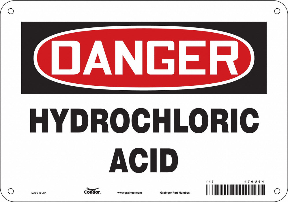 Safety Sign 7 inx10 in Polyethylene