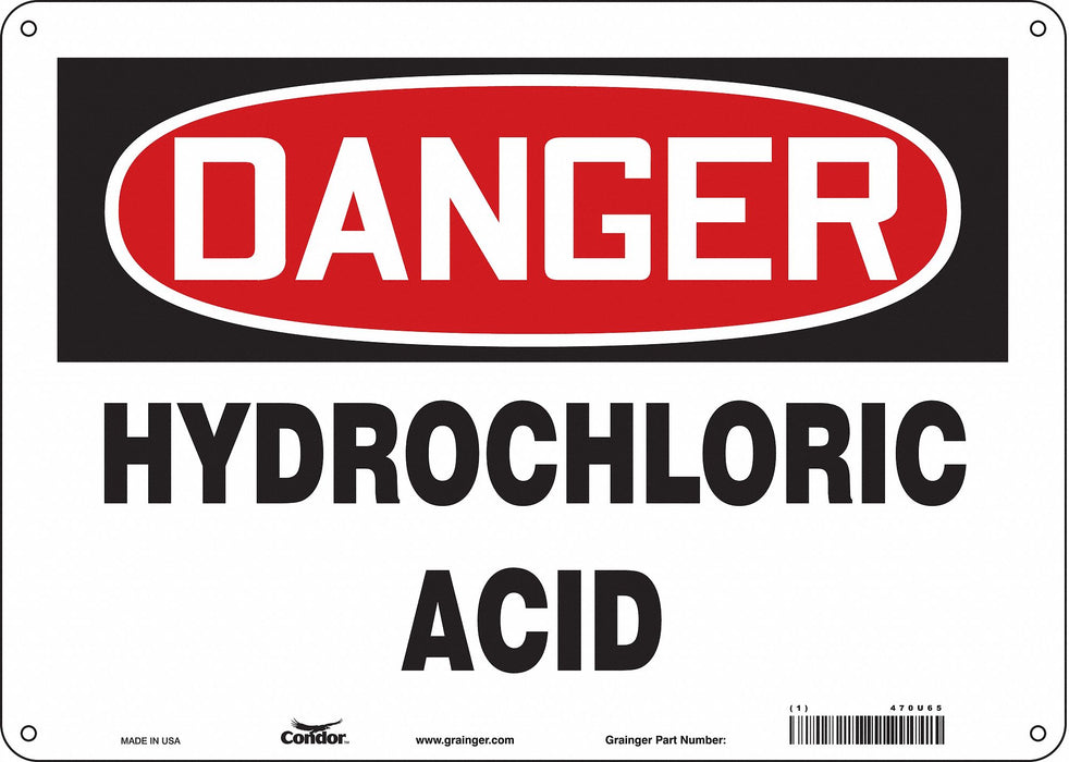 Safety Sign 10 inx14 in Polyethylene