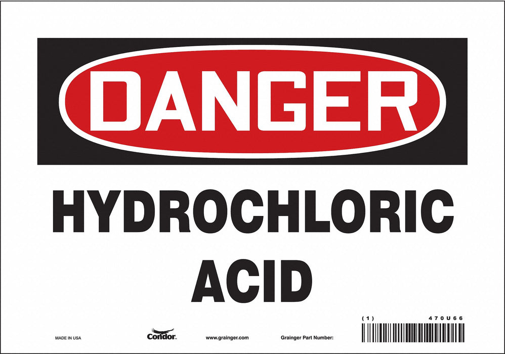Safety Sign 7 in x 10 in Vinyl