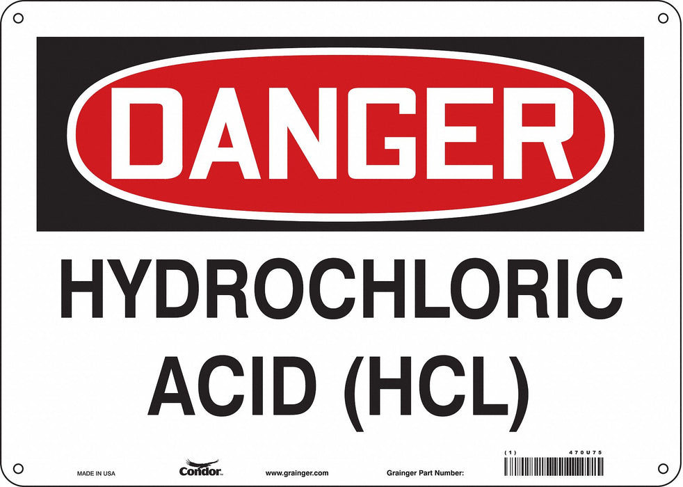 Safety Sign 10 inx14 in Aluminum