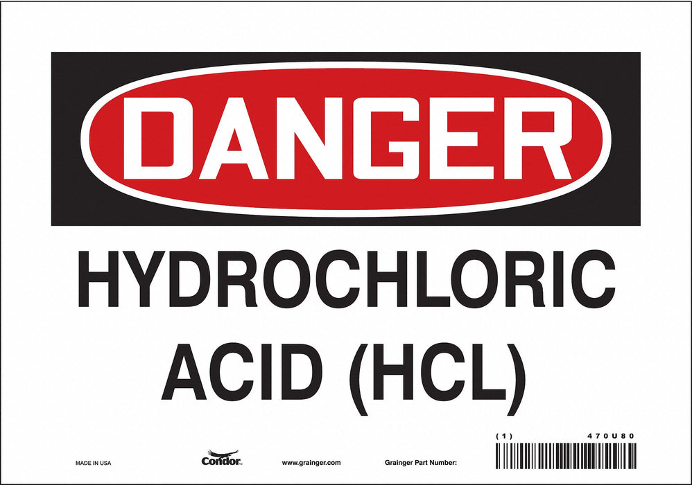 Safety Sign 7 in x 10 in Vinyl