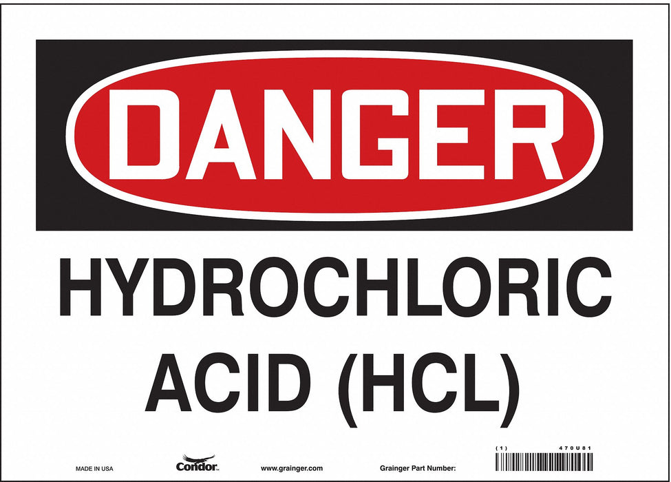 Safety Sign 10 in x 14 in Vinyl