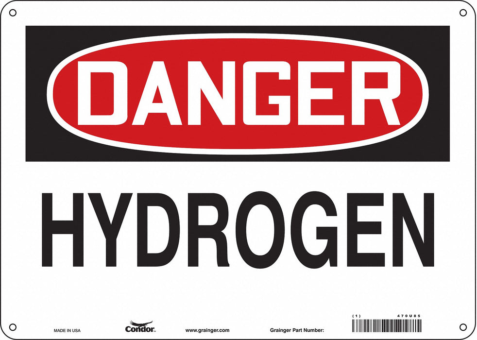 Safety Sign 10 in x 14 in Polyethylene