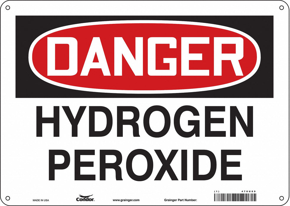 Safety Sign 10 in x 14 in Aluminum
