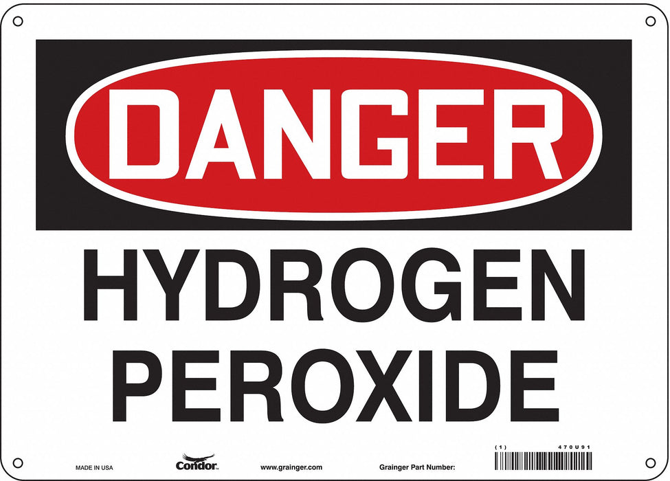 Safety Sign 10 inx14 in Polyethylene