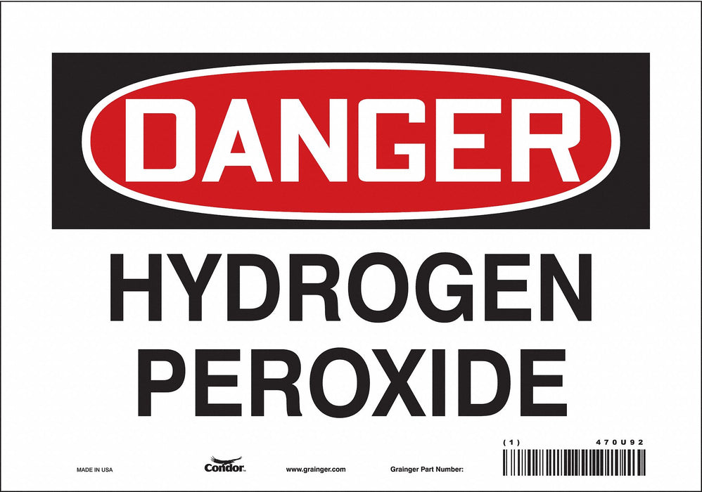 Safety Sign 7 in x 10 in Vinyl
