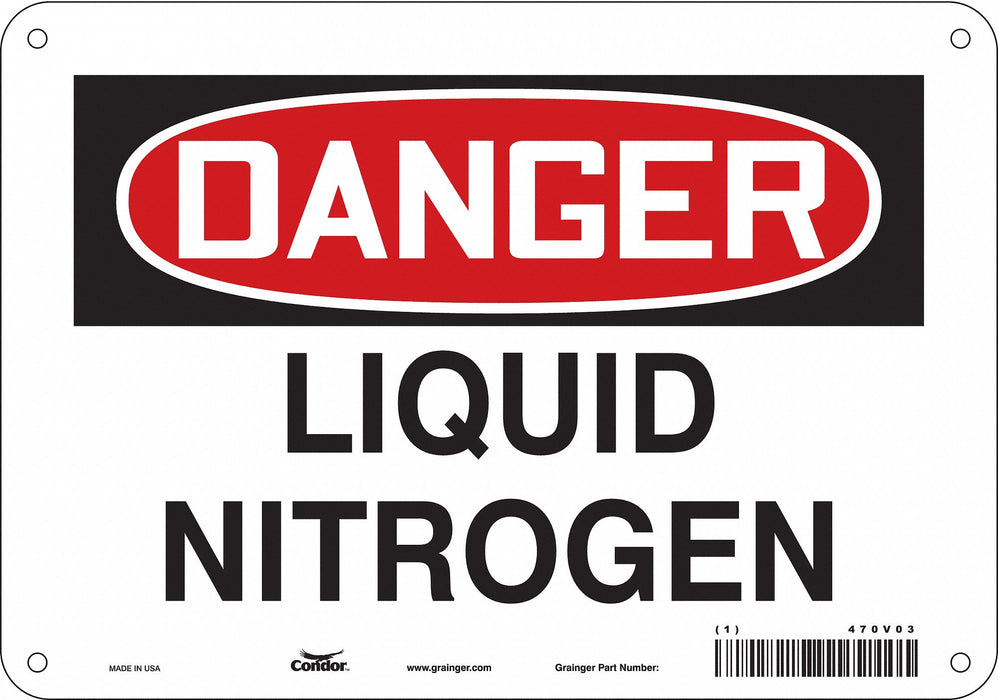 Safety Sign 7 in x 10 in Aluminum