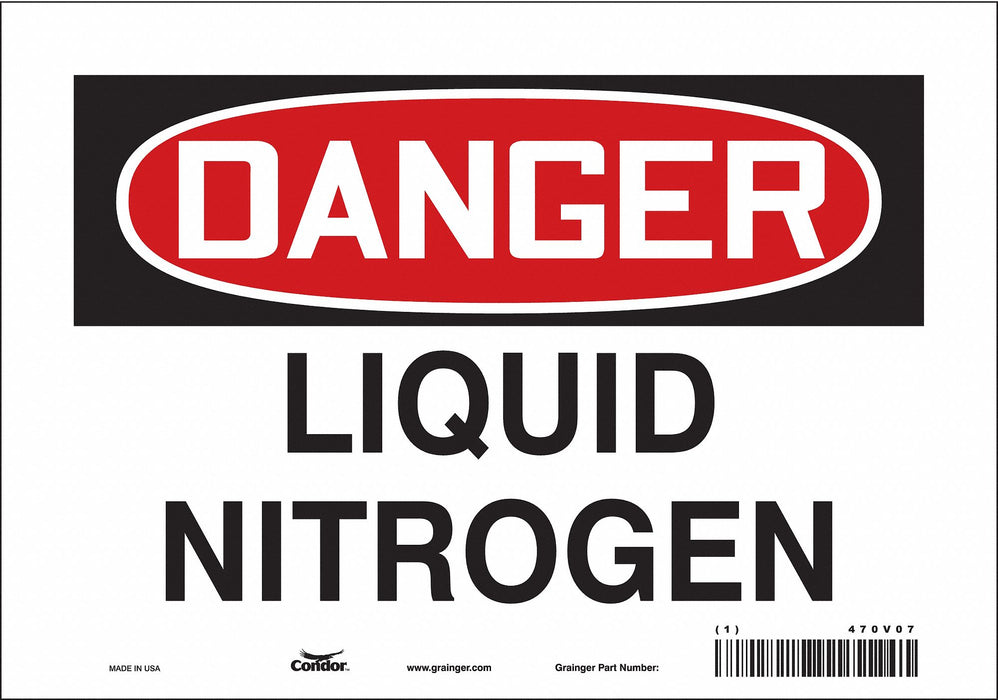 Safety Sign 7 inx10 in Vinyl