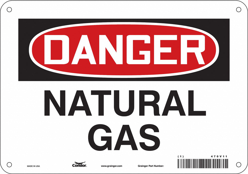 Safety Sign 7 inx10 in Polyethylene