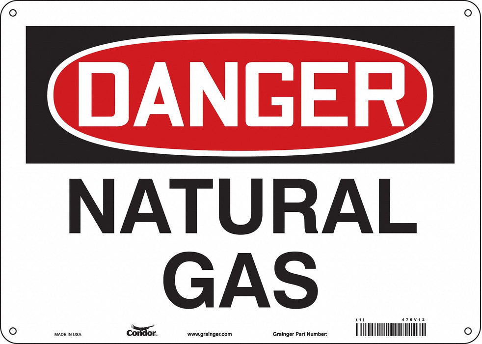 Safety Sign 10 inx14 in Polyethylene