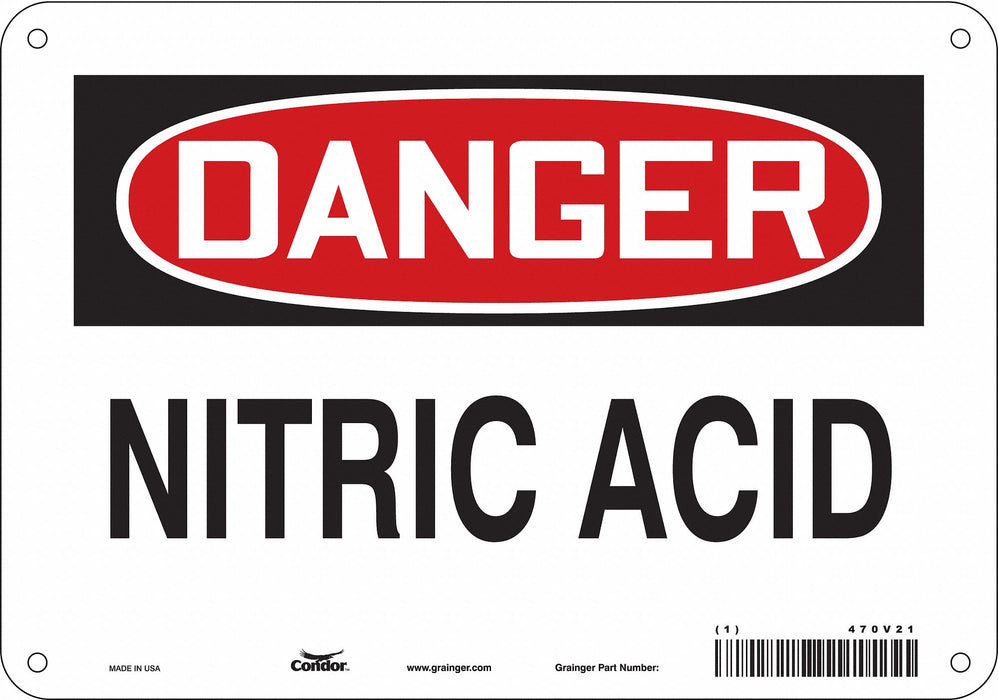 Safety Sign 7 in x 10 in Aluminum