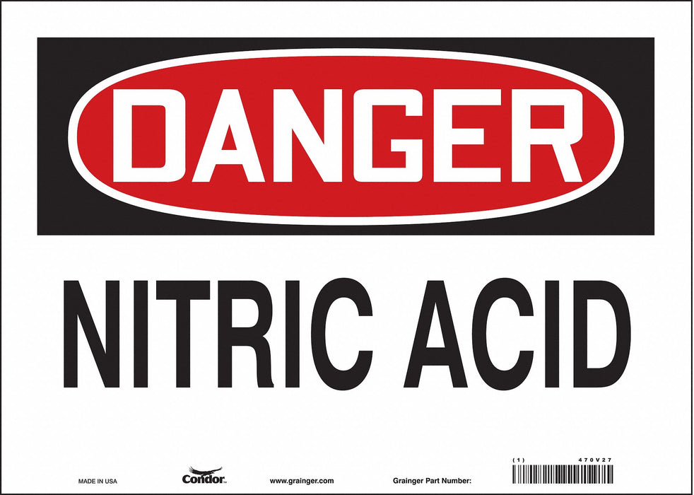 Safety Sign 10 in x 14 in Vinyl
